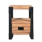 vidaXL Mesitas de noche 2 uds madera maciza acacia y acero 40x30x54 cm vidaXL Mesitas de noche 2 uds madera maciza acacia y acero 40x30x54 cm