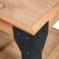 vidaXL Mesitas de noche 2 uds madera maciza acacia y acero 40x30x54 cm vidaXL Mesitas de noche 2 uds madera maciza acacia y acero 40x30x54 cm
