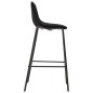 vidaXL Taburetes de cocina 6 unidades tela negro