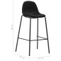 vidaXL Taburetes de cocina 6 unidades tela negro
