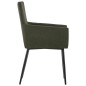 vidaXL Sillas de comedor con reposabrazos 6 unidades tela marrón vidaXL Sillas de comedor con reposabrazos 6 unidades tela marrón