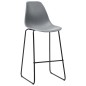 vidaXL Juego de mesa alta y taburetes 5 piezas plástico gris vidaXL Juego de mesa alta y taburetes 5 piezas plástico gris