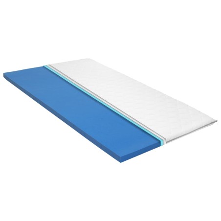 vidaXL Sobrecolchón 90x200 cm espuma viscoelástica 6 cm