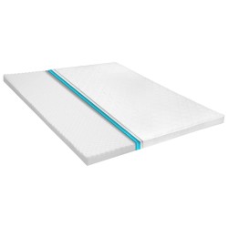 vidaXL Sobrecolchón 180x200 cm espuma de gel frio 6 cm perfil huevo