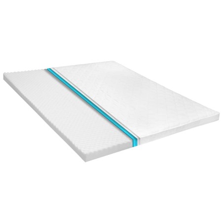 vidaXL Sobrecolchón 180x200 cm espuma de gel frio 6 cm perfil huevo