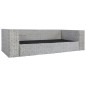 vidaXL Juego de sofás con cojines 2 piezas de ratán natural gris vidaXL Juego de sofás con cojines 2 piezas de ratán natural gris