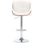 vidaXL Taburete de cocina cuero sintético blanco vidaXL Taburete de cocina cuero sintético blanco