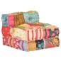 vidaXL Puf modular de tela patchwork vidaXL Puf modular de tela patchwork