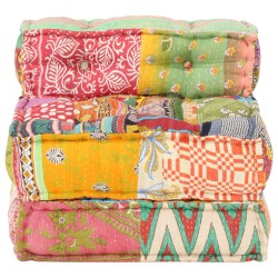 vidaXL Puf modular de tela patchwork