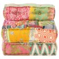 vidaXL Puf modular de tela patchwork vidaXL Puf modular de tela patchwork