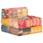 vidaXL Puf modular de tela patchwork vidaXL Puf modular de tela patchwork