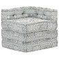 vidaXL Puf modular de tela gris claro vidaXL Puf modular de tela gris claro