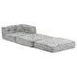 vidaXL Puf modular de tela gris claro vidaXL Puf modular de tela gris claro