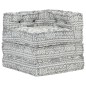 vidaXL Puf modular de tela gris claro vidaXL Puf modular de tela gris claro