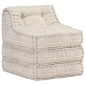 vidaXL Puf modular de tela beige vidaXL Puf modular de tela beige