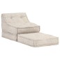 vidaXL Puf modular de tela beige vidaXL Puf modular de tela beige