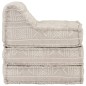 vidaXL Puf modular de tela beige vidaXL Puf modular de tela beige
