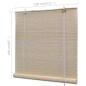 vidaXL Estor enrollable de bambú natural 4 unidades 120x160 cm vidaXL Estor enrollable de bambú natural 4 unidades 120x160 cm