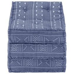 vidaXL Puf modular de tela Indigo