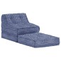 vidaXL Puf modular de tela Indigo vidaXL Puf modular de tela Indigo
