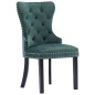 vidaXL Sillas de comedor 2 unidades terciopelo verde oscuro vidaXL Sillas de comedor 2 unidades terciopelo verde oscuro