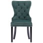 vidaXL Sillas de comedor 2 unidades terciopelo verde oscuro vidaXL Sillas de comedor 2 unidades terciopelo verde oscuro