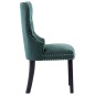 vidaXL Sillas de comedor 2 unidades terciopelo verde oscuro vidaXL Sillas de comedor 2 unidades terciopelo verde oscuro
