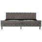 vidaXL Estructura de cama terciopelo gris 200x200 cm vidaXL Estructura de cama terciopelo gris 200x200 cm