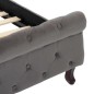 vidaXL Estructura de cama terciopelo gris 200x200 cm vidaXL Estructura de cama terciopelo gris 200x200 cm