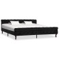 vidaXL Estructura de cama de terciopelo negro 200x200 cm