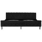 vidaXL Estructura de cama de terciopelo negro 200x200 cm