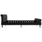 vidaXL Estructura de cama de terciopelo negro 200x200 cm