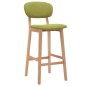 vidaXL Taburetes de cocina 2 unidades tela verde vidaXL Taburetes de cocina 2 unidades tela verde