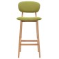 vidaXL Taburetes de cocina 2 unidades tela verde vidaXL Taburetes de cocina 2 unidades tela verde