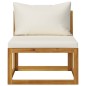 vidaXL Set de sofá de jardín 2 pzas con cojín madera maciza de acacia vidaXL Set de sofá de jardín 2 pzas con cojín madera maciza de acacia