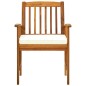 vidaXL Sillas de comedor jardín 2 uds con cojines madera maciza acacia vidaXL Sillas de comedor jardín 2 uds con cojines madera maciza acacia