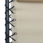 vidaXL Sillas plegables 2 unidades textilene crema