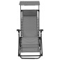 vidaXL Sillas plegables 2 unidades textilene gris vidaXL Sillas plegables 2 unidades textilene gris