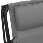 vidaXL Sillas plegables 2 unidades textilene gris vidaXL Sillas plegables 2 unidades textilene gris