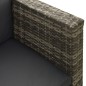 vidaXL Set de muebles de jardín 4 pzas y cojines ratán sintético gris vidaXL Set de muebles de jardín 4 pzas y cojines ratán sintético gris