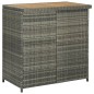 vidaXL Set de mesa y sillas de bar jardín 3 pzas ratán sintético gris vidaXL Set de mesa y sillas de bar jardín 3 pzas ratán sintético gris