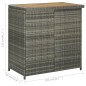 vidaXL Set de mesa y sillas de bar jardín 3 pzas ratán sintético gris vidaXL Set de mesa y sillas de bar jardín 3 pzas ratán sintético gris