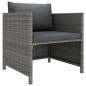 vidaXL Set de sofás de jardín con cojines 4 pzas ratán sintético gris vidaXL Set de sofás de jardín con cojines 4 pzas ratán sintético gris
