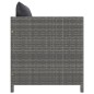 vidaXL Set de sofás de jardín con cojines 4 pzas ratán sintético gris vidaXL Set de sofás de jardín con cojines 4 pzas ratán sintético gris