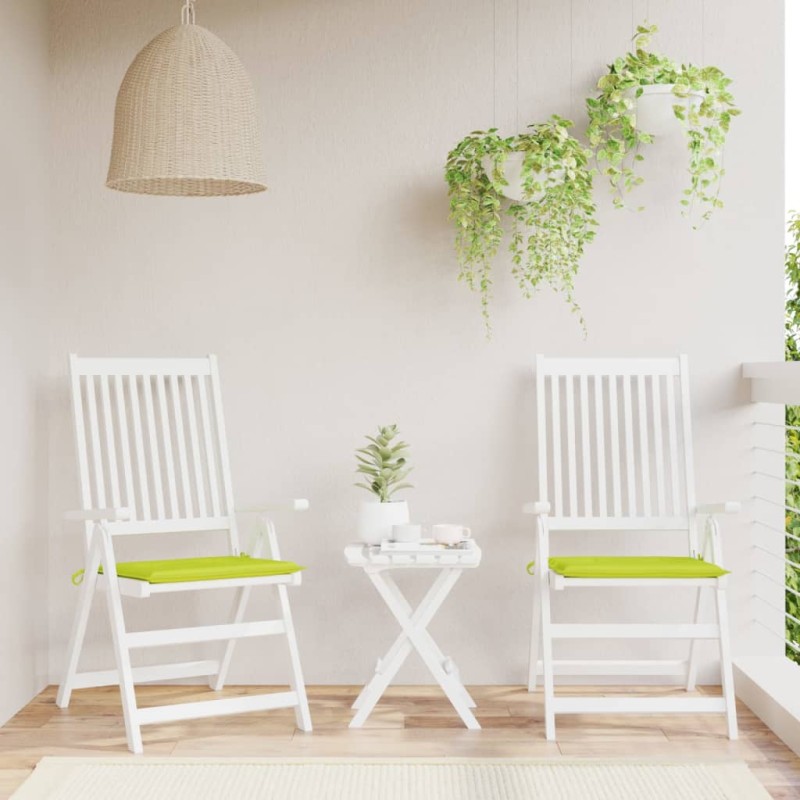 vidaXL Cojines de silla de jardín 2 uds tela Oxford verde 40x40x3 cm vidaXL Cojines de silla de jardín 2 uds tela Oxford verde 40x40x3 cm