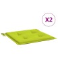 vidaXL Cojines de silla de jardín 2 uds tela Oxford verde 40x40x3 cm vidaXL Cojines de silla de jardín 2 uds tela Oxford verde 40x40x3 cm