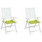 vidaXL Cojines de silla de jardín 2 uds tela Oxford verde 40x40x3 cm vidaXL Cojines de silla de jardín 2 uds tela Oxford verde 40x40x3 cm