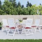 vidaXL Cojines de silla de jardín 6 uds tela rojo tinto 50x50x3 cm vidaXL Cojines de silla de jardín 6 uds tela rojo tinto 50x50x3 cm