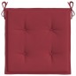 vidaXL Cojines de silla de jardín 6 uds tela rojo tinto 50x50x3 cm vidaXL Cojines de silla de jardín 6 uds tela rojo tinto 50x50x3 cm