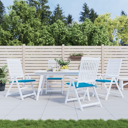 vidaXL Cojines de silla de jardín 6 uds tela Oxford azul 40x40x3 cm
